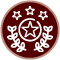 Icon with stars, representing the Grant Street Inn's Guarantee.